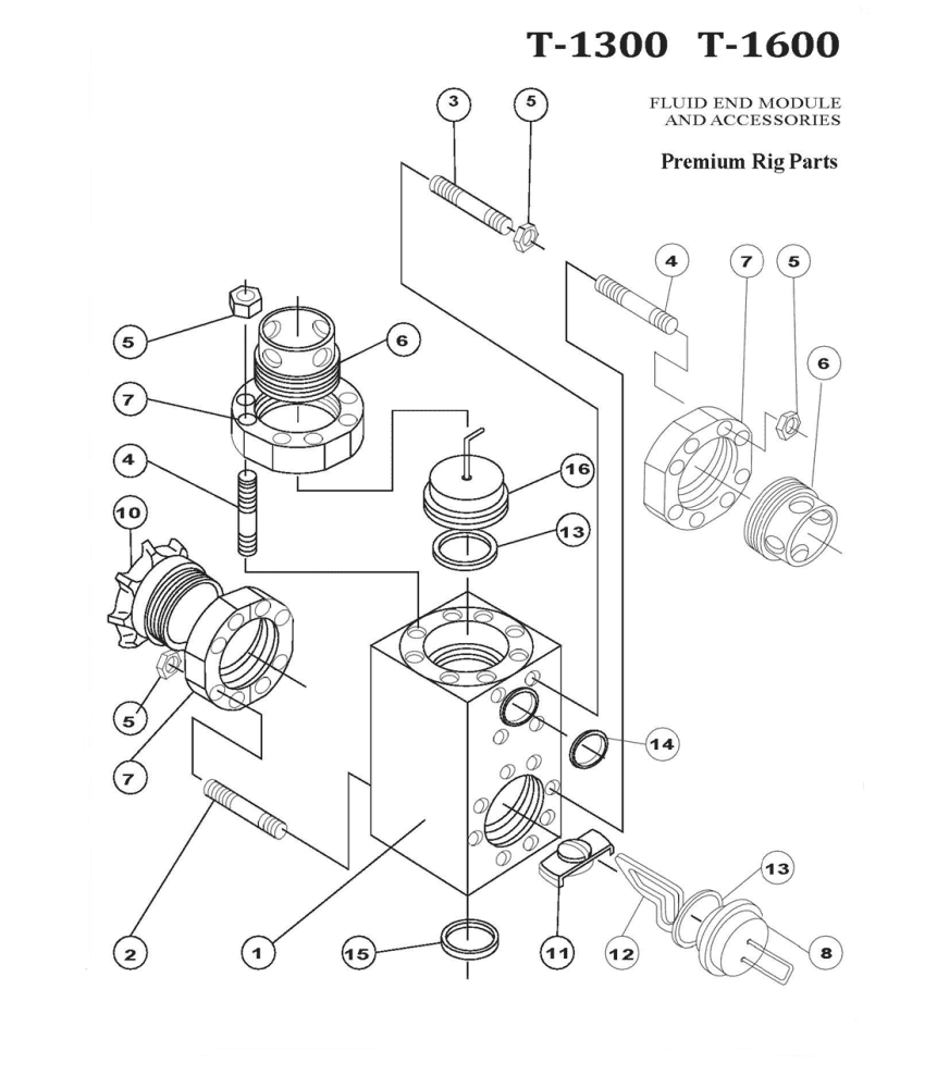 Буровой насос Ideco T-1300, T-1600